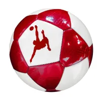 Panini voetbal maat 5 rood wit